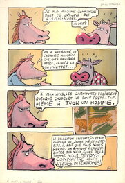 Johan De Moor - La Vache A mort l'homme, vive l'ozone P.20 - Planche originale