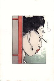Michetz - Visage de profil - Original Illustration