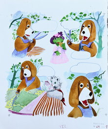André Oulié - Toutou magazine n°69 page 8 - Planche originale