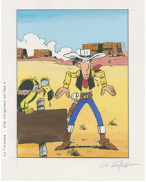 Gil Formosa - Lucky LUKE  - Quick - Planche originale