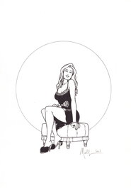 Nicolas Malfin - Golden city Jessica - Original Illustration