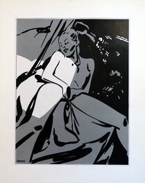 Alex Varenne - Les draps - Illustration originale