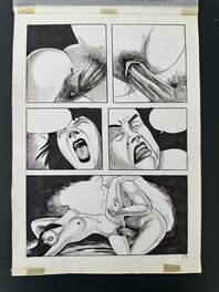 Vo Linh - Violence Rougepage 19 Planche Originale Érotique Parution BD Climax 1990 - Comic Strip