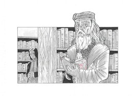Ludovic Leondi - Dumbledore - Illustration originale