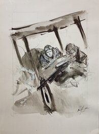 René Follet - René Follet - Travail préparatoire - Original art