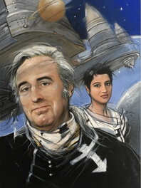 Enki Bilal - Voyage sideral en Bleus - Original Illustration