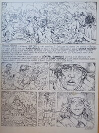 Michel Faure - Les fils de l'aigle T2 Les collets noirs - Planche originale