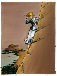 Laurent Verron - Mademoiselle J - Original Illustration
