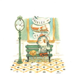 Clement Lefèvre - Clément Lefèvre - Edgar, l'attente - Illustration originale