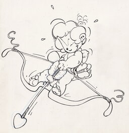 Malik - Cupidon - Illustration originale