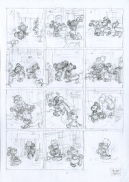 Thierry Martin - Story board pl 2 Mickey et les mille Pat - Œuvre originale