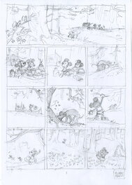 Thierry Martin - Story board pl 3 Mickey et les mille Pat - Œuvre originale