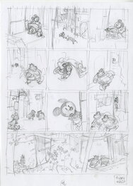 Thierry Martin - Story board pl 43 Mickey et les mille Pat - Œuvre originale
