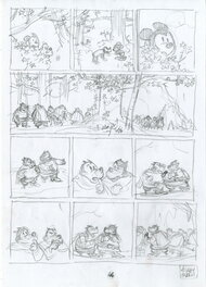 Thierry Martin - Story board pl 46 Mickey et les mille Pat - Œuvre originale