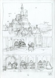 Thierry Martin - Story board pl 58 Mickey et les mille Pat - Œuvre originale