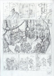 Thierry Martin - Story board pl 6 Mickey et les mille Pat - Œuvre originale