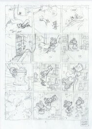 Thierry Martin - Story board pl 7 Mickey et les mille Pat - Œuvre originale