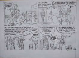 Blutch - Blutch - Lucky Luke - Les indomptés - Planche originale