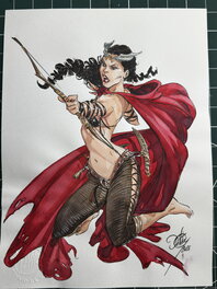Giulio De Vita - Kriss de Valnor avec arc - Illustration originale