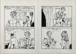 Bruno Marraffa - Marraffa's introduction to reluctant nymphet Elvira, Storie Erotiche 6, 1988 - Planche originale