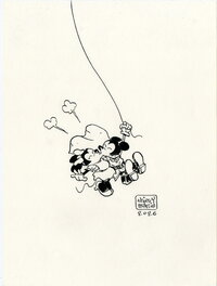 Mickey et Minnie, le baiser