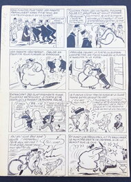 René Pellos - René Pellos, Les pieds nickellés 32x25 cm - Comic Strip