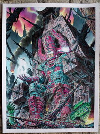 Giorgio Comolo - Galactus silver surfer / giorgio comolo - Original Illustration
