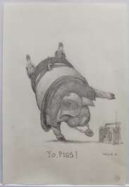 Armel Gaulme - Yo pigs - Original Illustration