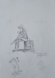 Matthieu Bonhomme - Lucky Luke vu par Matthieu Bonhomme - Œuvre originale