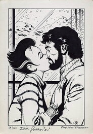Giovanni Romanini - Finale - Kiss of a Werewolf '(ULULA' 29, 1984) - Illustration originale