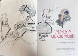 Yannick Corboz - Yannick Corboz, illustration originale, Mathilde, "L'Assassin qu'elle mérite, tome 2, la Fin de l'Innocence". - Comic Strip