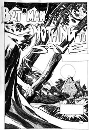 Alessandro Baggi - Baggi, Couverture Batman, Nothing to save, essai DC comics, 1998. - Original Cover
