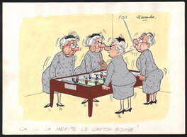 ALEXANDRE - Red card / Carton rouge - Illustration originale