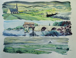 Lucas Landais - Souvenirs de Normandie - Original Illustration