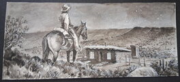Osman Hajdarevic - Western scene - Illustration originale