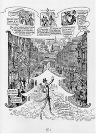 Benoît Dahan - 2019 - Dans la tête de Sherlock Holmes : l'Affaire du Ticket Scandaleux - Planche originale