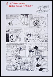 Jean-Claude Fournier - Les Crannibales - Tome 2 , Gag 48 : Que pour le physique - Jean-Claude Fournier - Zidrou - Planche originale