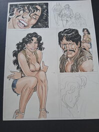 Malik - Archie Cash - unfinished page - Original Illustration