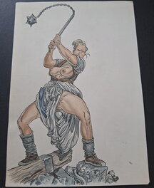 Malik - Female fighter - Illustration originale