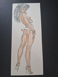 Malik - Sexy pinup - Archie Cash - Original Illustration