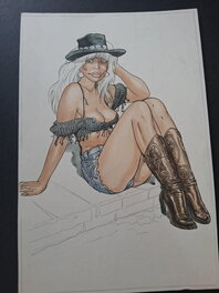 Malik - Sexy pinup - Archie Cash - Original Illustration