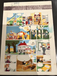 Henk Kuijpers - Inkleuring van Franka Meesterwerk - Planche originale