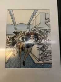 Henk Kuijpers - Orginele inkleuring schutblad Gangsterfilm - Planche originale