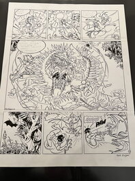 Henk Kuijpers - Originele pagina Franka terugkeer van de donderdraak - Planche originale