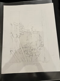 Henk Kuijpers - Originele tekening cover stripschrift - Planche originale