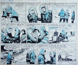 Renato Polese - Il piccolo esquimese planche 11 - Parution dans le n°27 de 1951 de Il Vittorioso - Planche originale