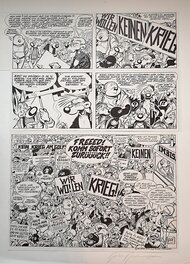 Peter Puck - Wir wollen keinen Krieg - Planche originale