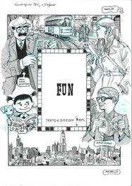 Paolo Bacilieri - Tex frontispice imaginé par Paolo Bacilieri - Illustration originale