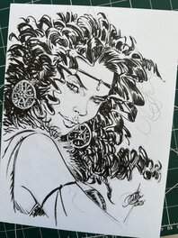 Giulio De Vita - Portrait Kriss De Valnor - Original Illustration