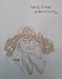 Georges Van Linthout - Dédicace de Van Linthout dans Celui qui n'existait plus - Planche originale